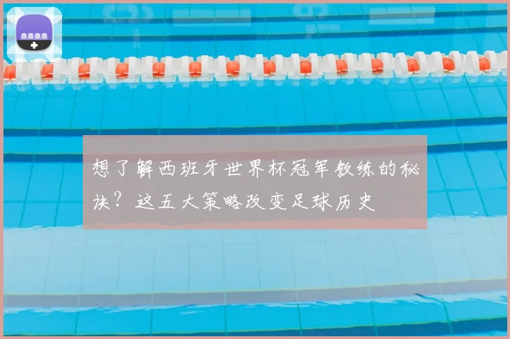 想了解西班牙世界杯冠军教练的秘诀？这五大策略改变足球历史