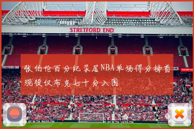 张伯伦百分纪录居NBA单场得分榜首现役仅布克七十分入围