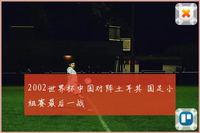 2002世界杯中国对阵土耳其 国足小组赛最后一战